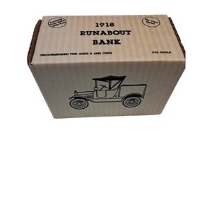 NEW SEALED Ertl Coastal 1918 Model T Ford Runabout Coin Bank 1/25 Scale Diecast